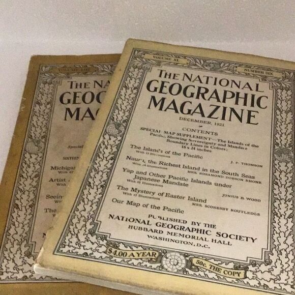 Vintage, the National Geographic 1921 and 1928 - Picture 1 of 10